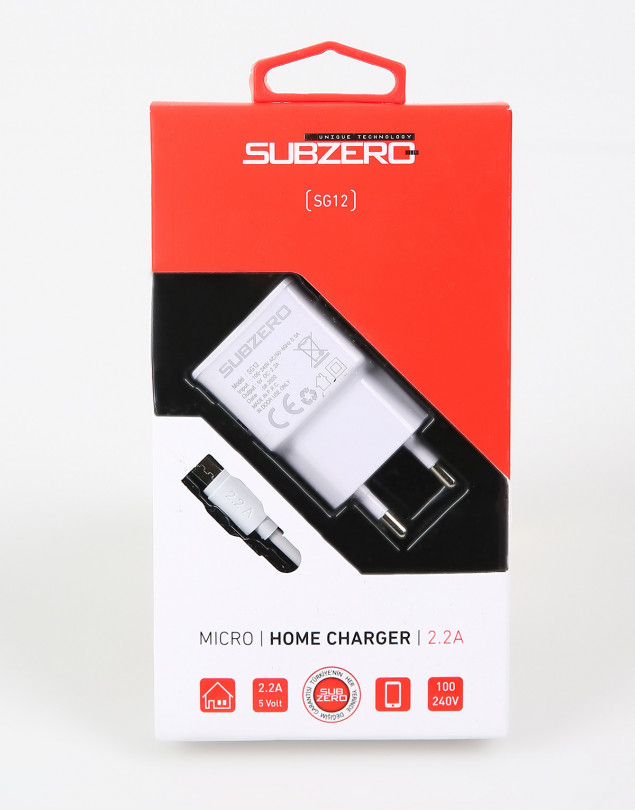 Subzero SG12 2.1A Mıcro Mikro USB Seyahat Şarj Cihazı